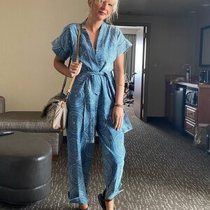 FREE PEOPLE CLEOBELLA Denim Tominga Jumpsuit